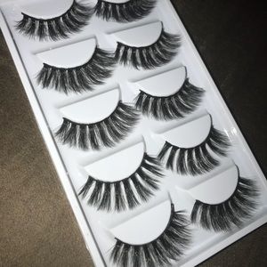 5 pair bundle of 3D faux mink lashes